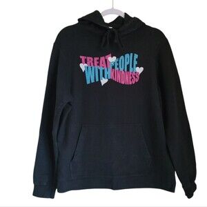 treat people with kindness harry styles hoodie sweatshirt black womens size M